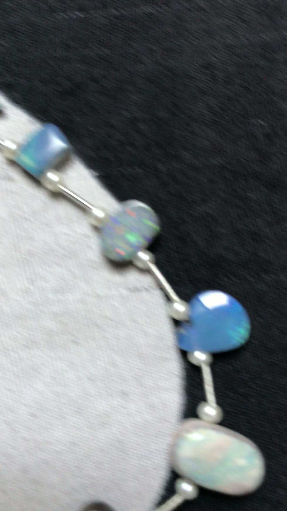 Thumbnail: Austalian Doublet Opal Sting 1 Strand  Size  18-5 MM Approx