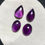 Thumbnail: Amethyst Cabochons 4 Piece Size 22-19 MM Approx