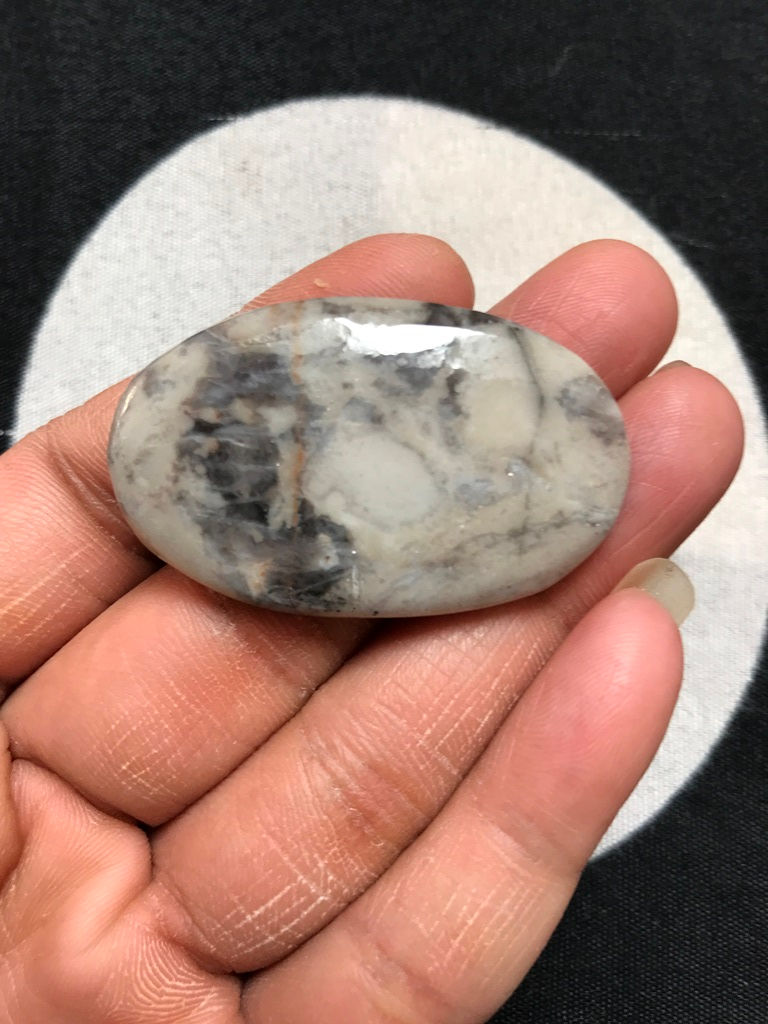 Thumbnail: Wave Jasper Cabochon 1 Piece Size 45 MM Approx