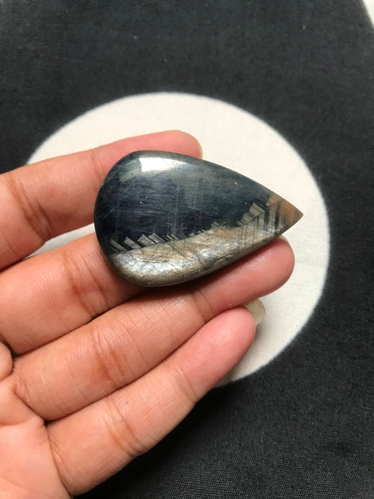 Thumbnail: Sapphire Cabochon 1 Piece Size 46 MM Approx