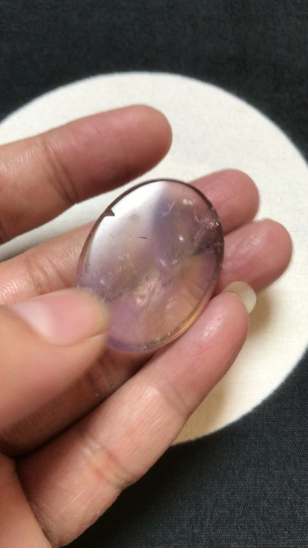 Μικρογραφία: Ametrine Cabochon 1 Piece Size 35 MM Approx