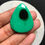 Miniature : Malachite Cabochons 1 Piece Size 39 MM Approx