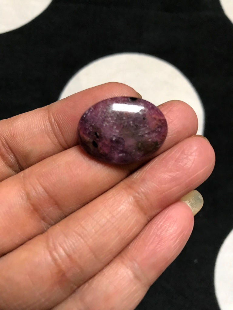 Миниатюра: Ruby Cabochon 1 Piece Size 23 MM Approx