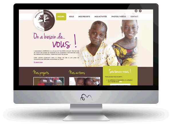 Création site web pour association