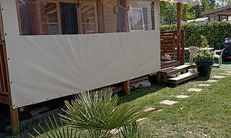 Mobil-home à louer. Empl 71 - Camping Les Rives de Condrieu (69)