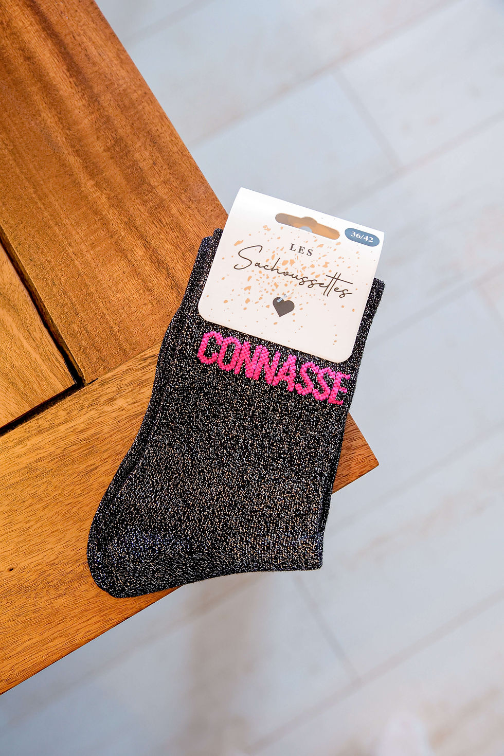 Miniature : Paire de chaussettes motif : Connasse
