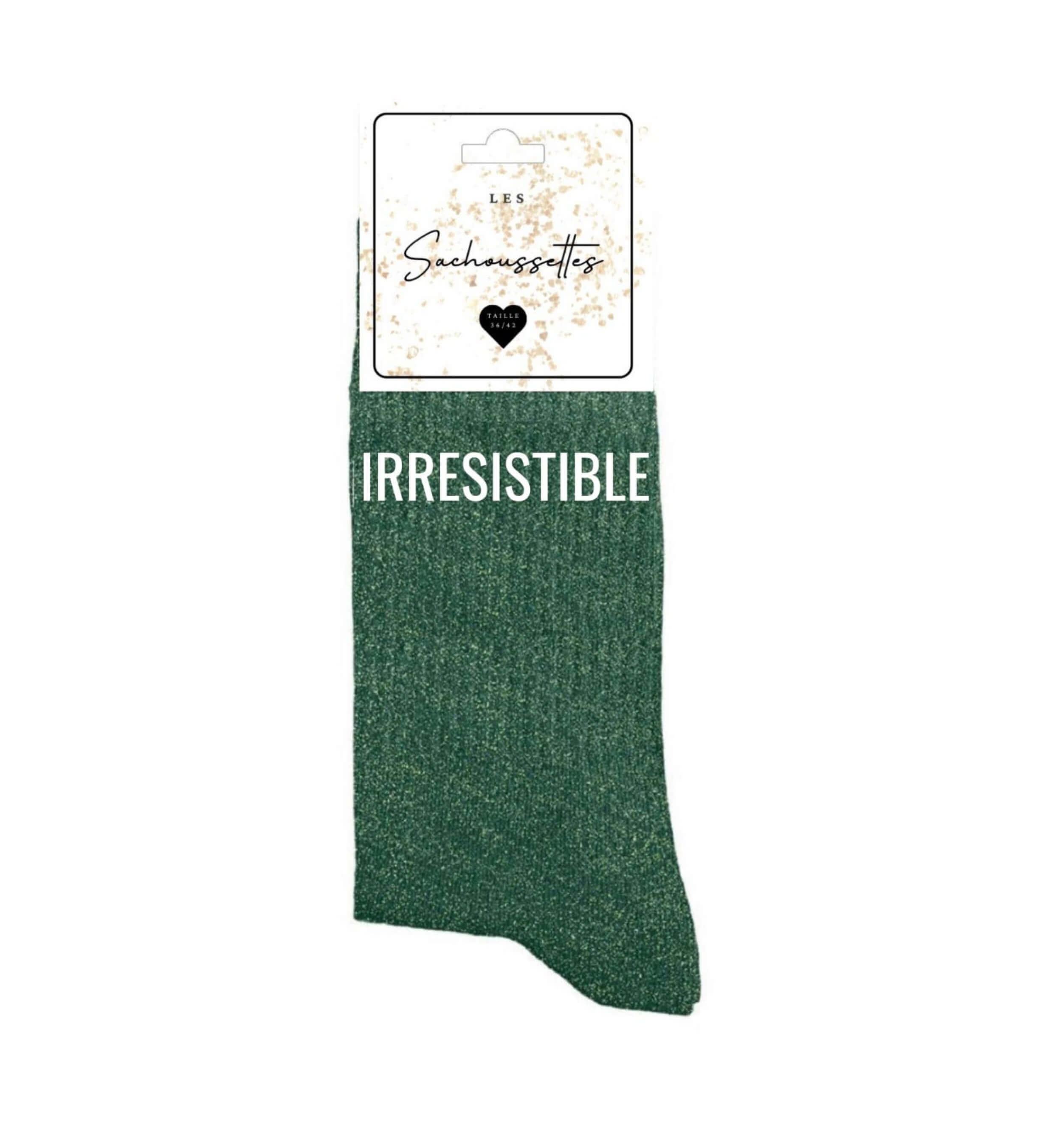 Paire de chaussettes motif : Irresistible