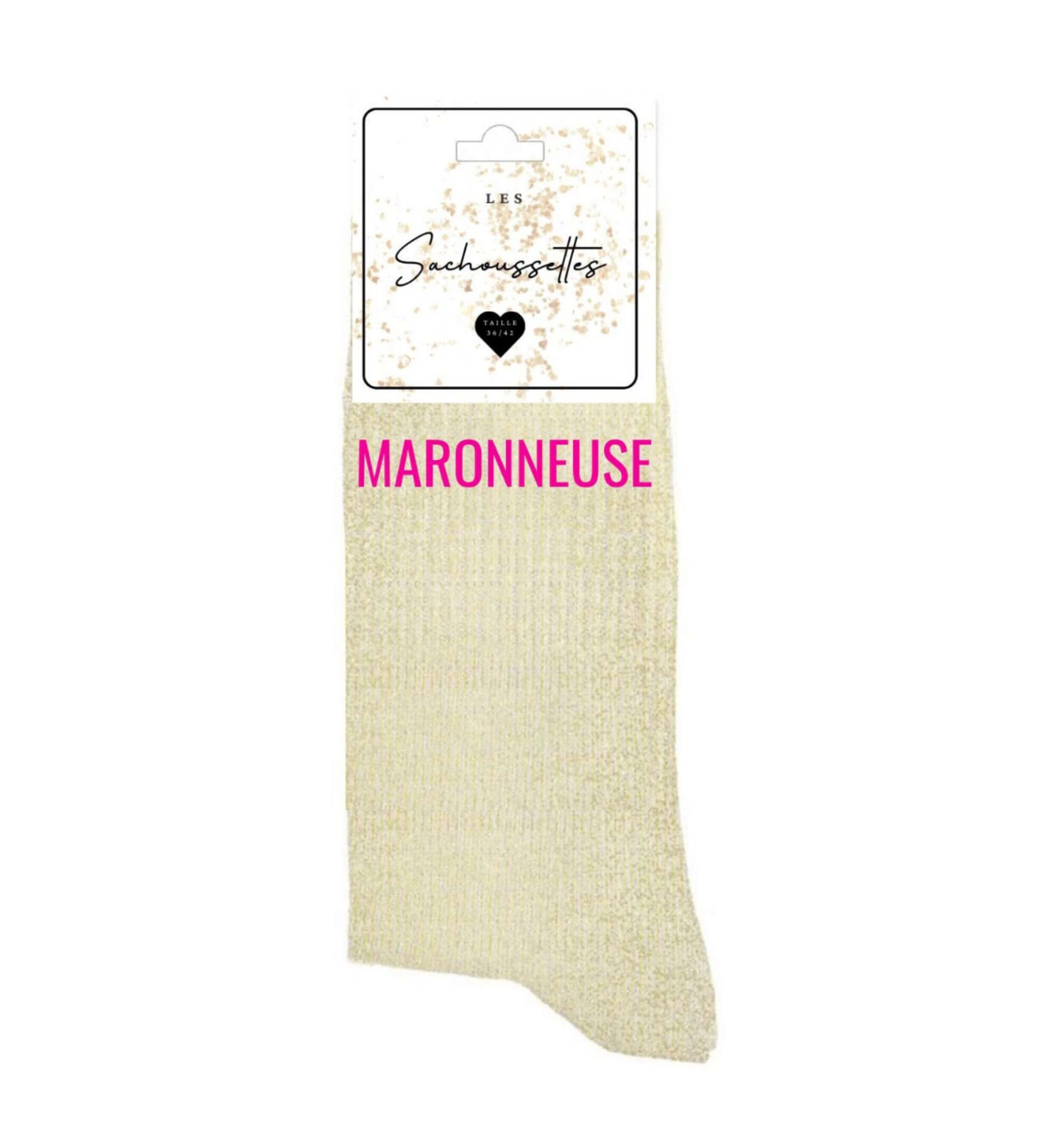 Paire de chaussettes motif : Maronneuse