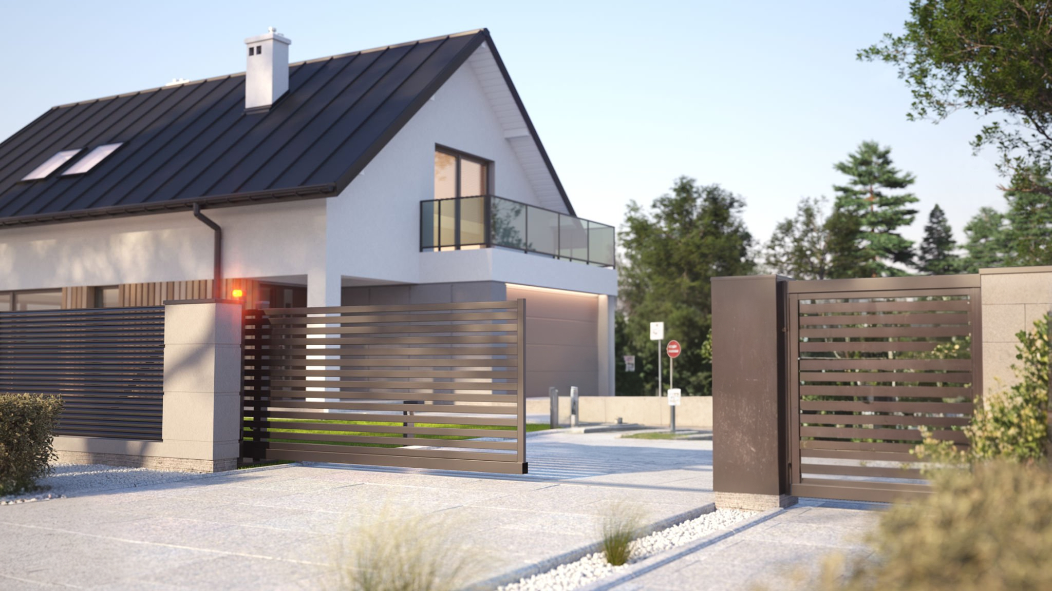 Portail aluminium sur-mesure dans les Bouches-du-Rhône : guide 2026 modèles, motorisation et prix