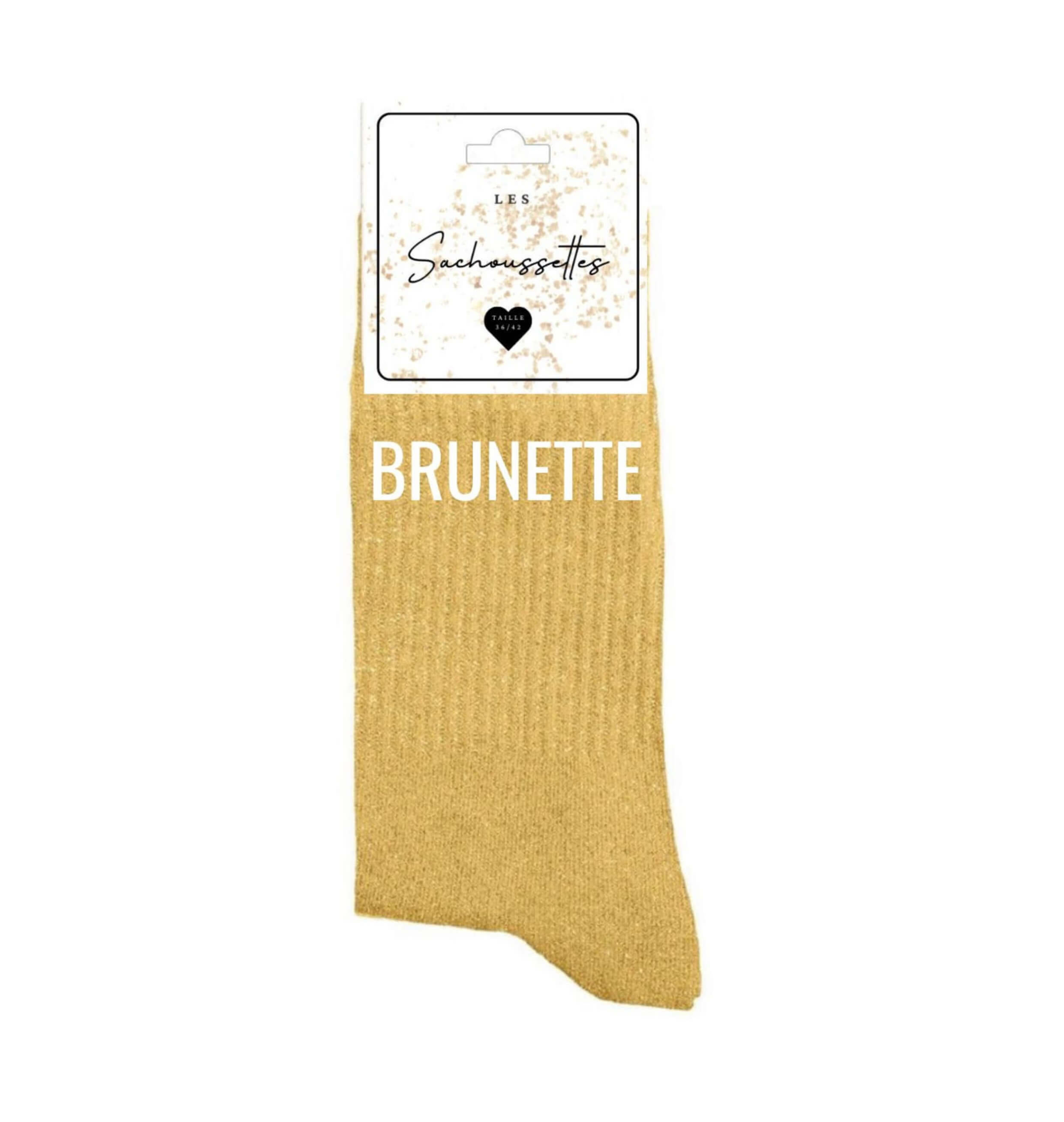 Paire de chaussettes motif : Brunette