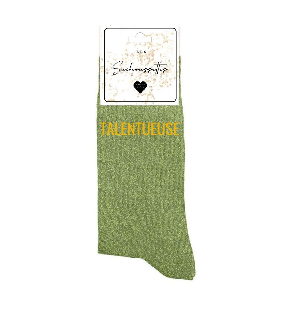 Paire de chaussettes motif : Talentueuse 2