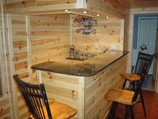 How To Complete The Interior Log Home Look With Knotty Pine Paneling And Wood Trim