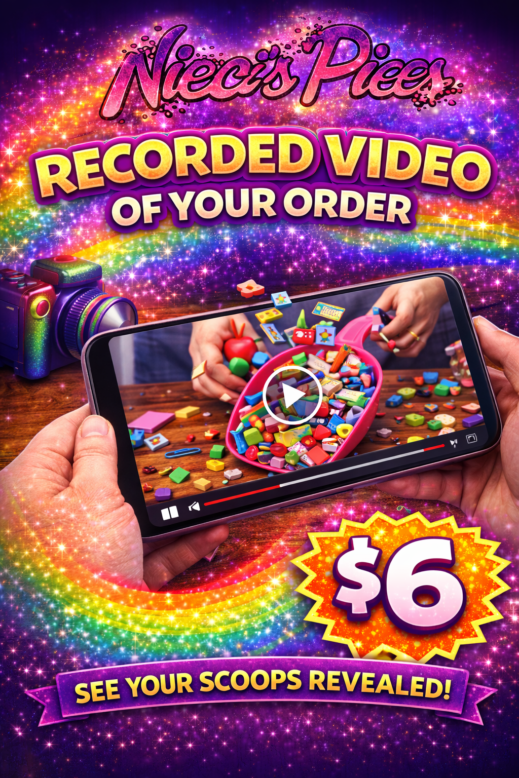 Video Recording of Your Order - 1 Free Bonus Item