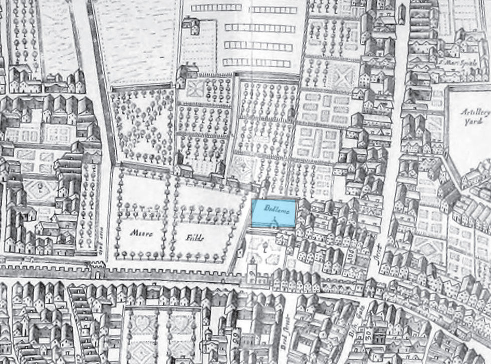 Map of London 1658