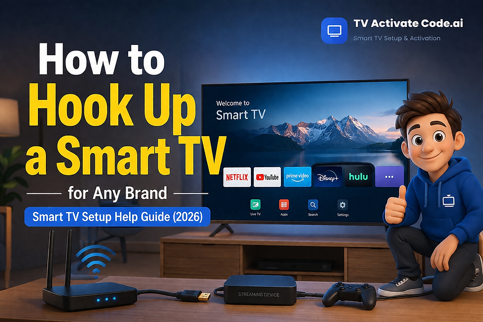 Smart tv setup help