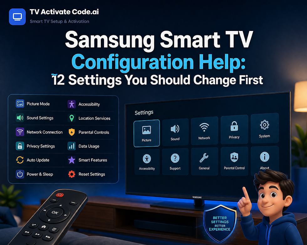 Samsung Smart TV Configuration Help: 12 Settings You Should Change First