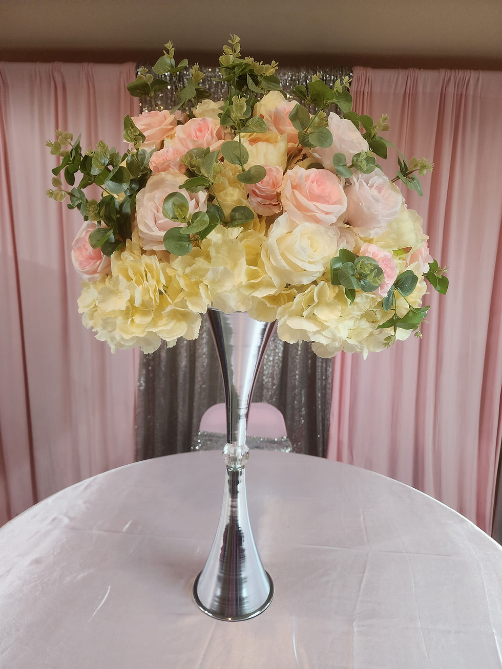Thumbnail: Bridal Display Behind , wedding, birthday Sweet heart or behind rectangle table 
