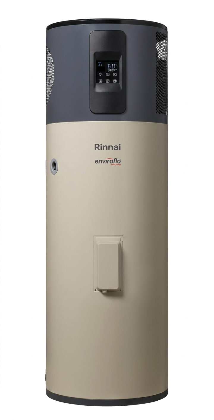 Rinnai GR heat pump unit on white background