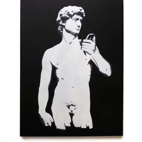 “Michelangephone” Canvas