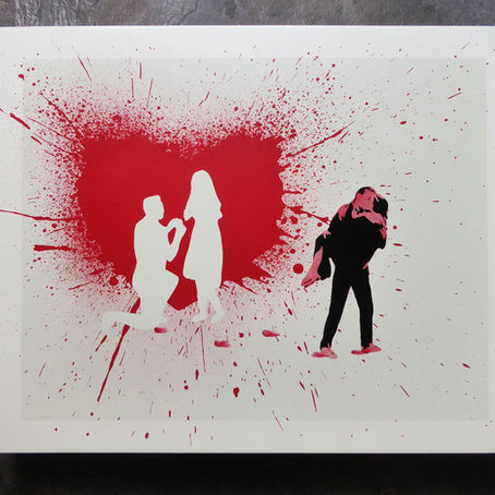 “When Love Hits You” wooden canvas