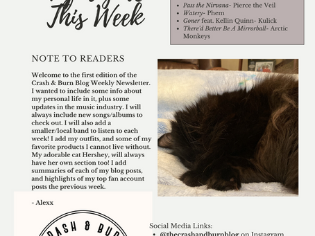 Weekly Newsletter 8-28 to 9-03