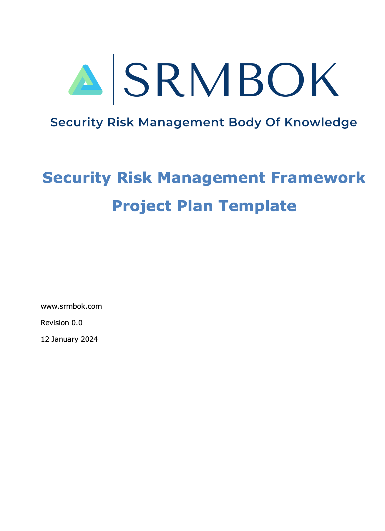 Plan du projet cadre SRMBOK SRM
