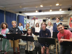 Rehearsal with conductor