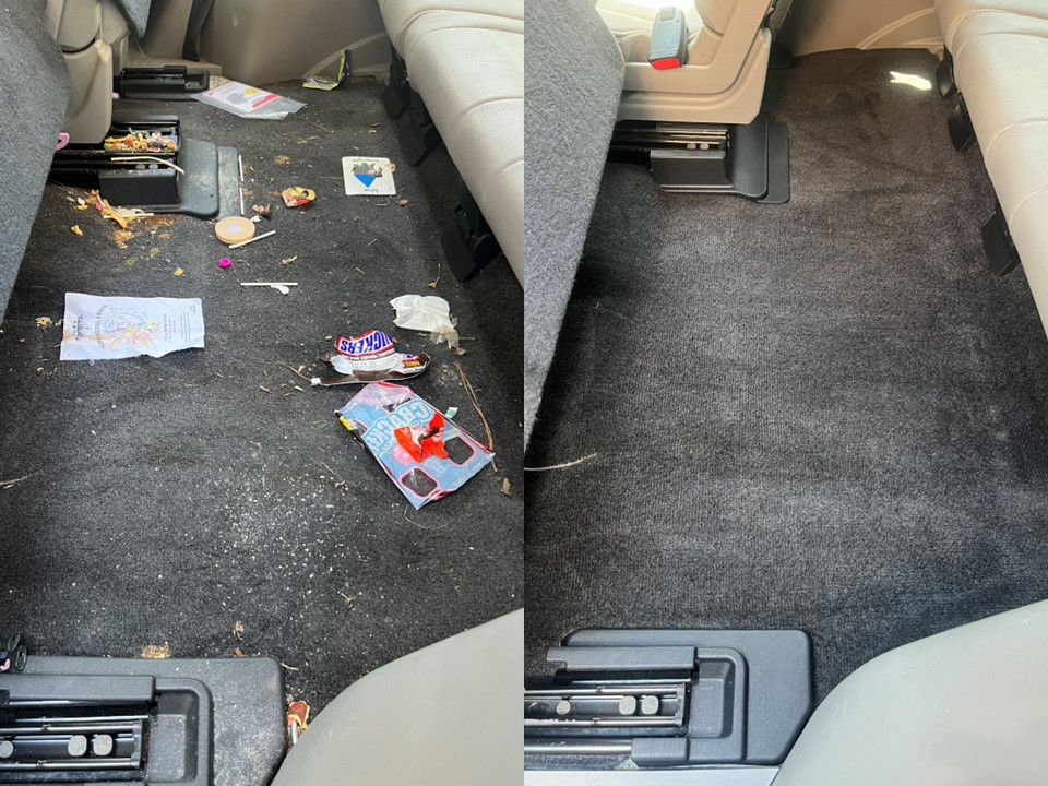 Before after Honda pilot 3rd row Sep 2023