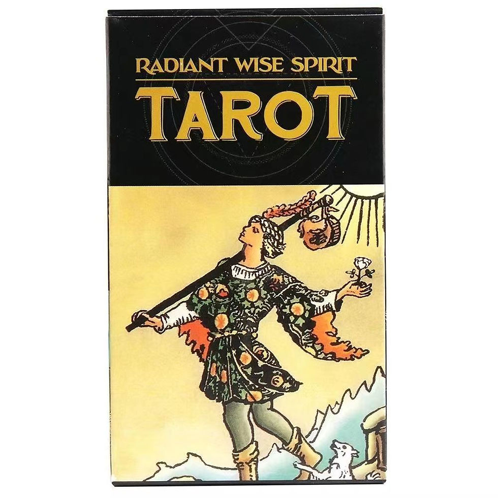 الصورة المصغرة: Black Radiance Wise Spirit Tarot Deck | Classic 78 Rider Edition