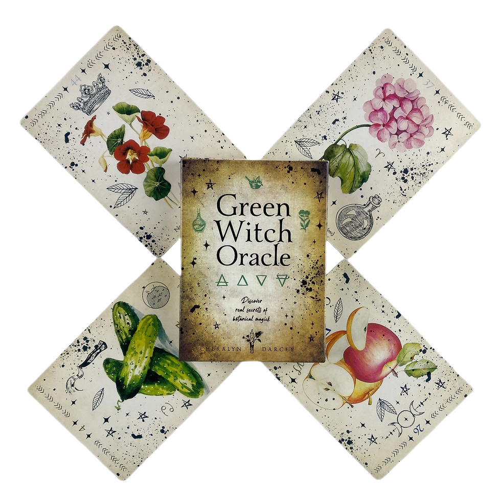縮圖：Green Witch Oracle Deck – Herbal Wisdom & Earth Magic Divination Cards