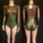 Black/Gold Holographic Leotard