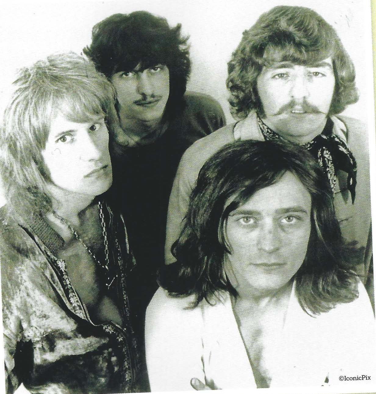 Ten Years After (clockwise, from front): Chick Churchill, Alvin Lee, Ric Lee and Leo Lyons