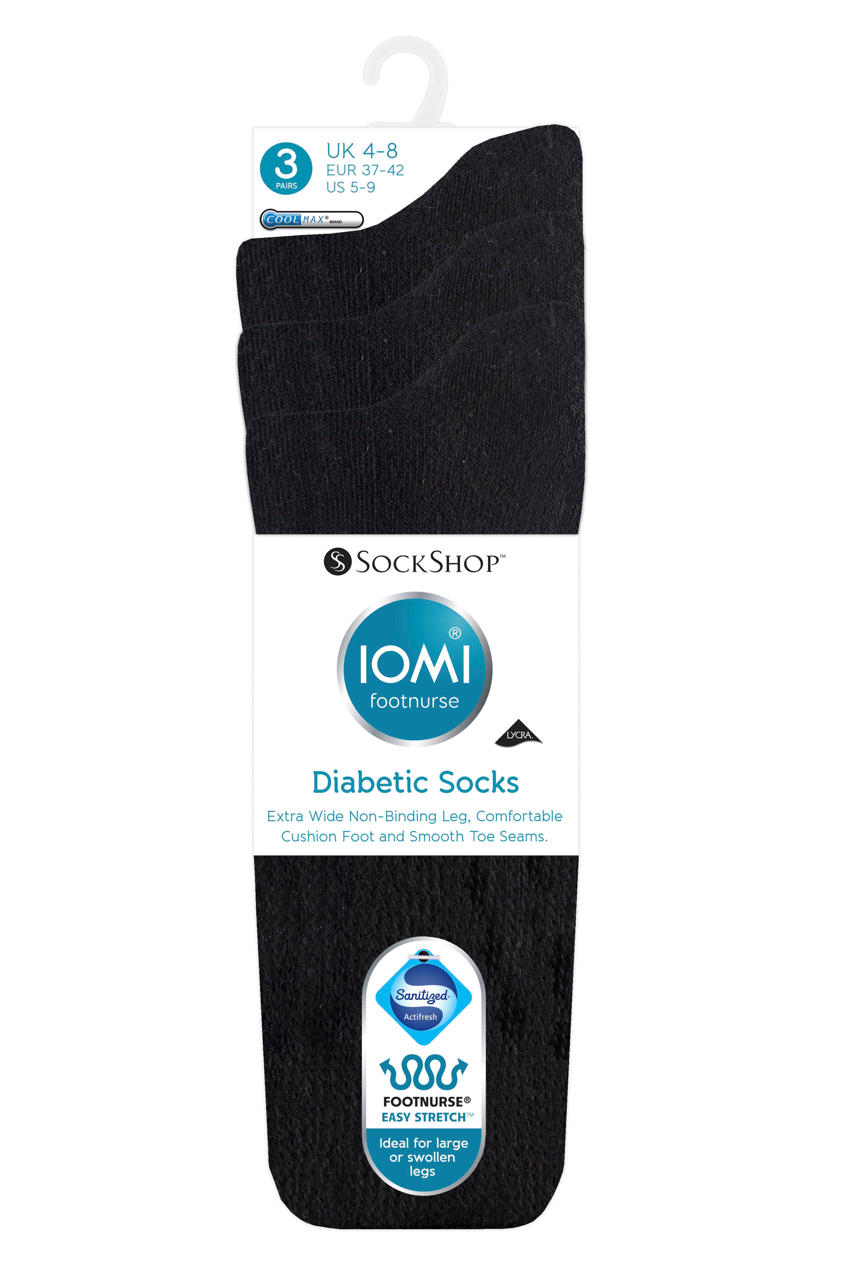 Ladies IOMI Footnurse Diabetic 3Pack