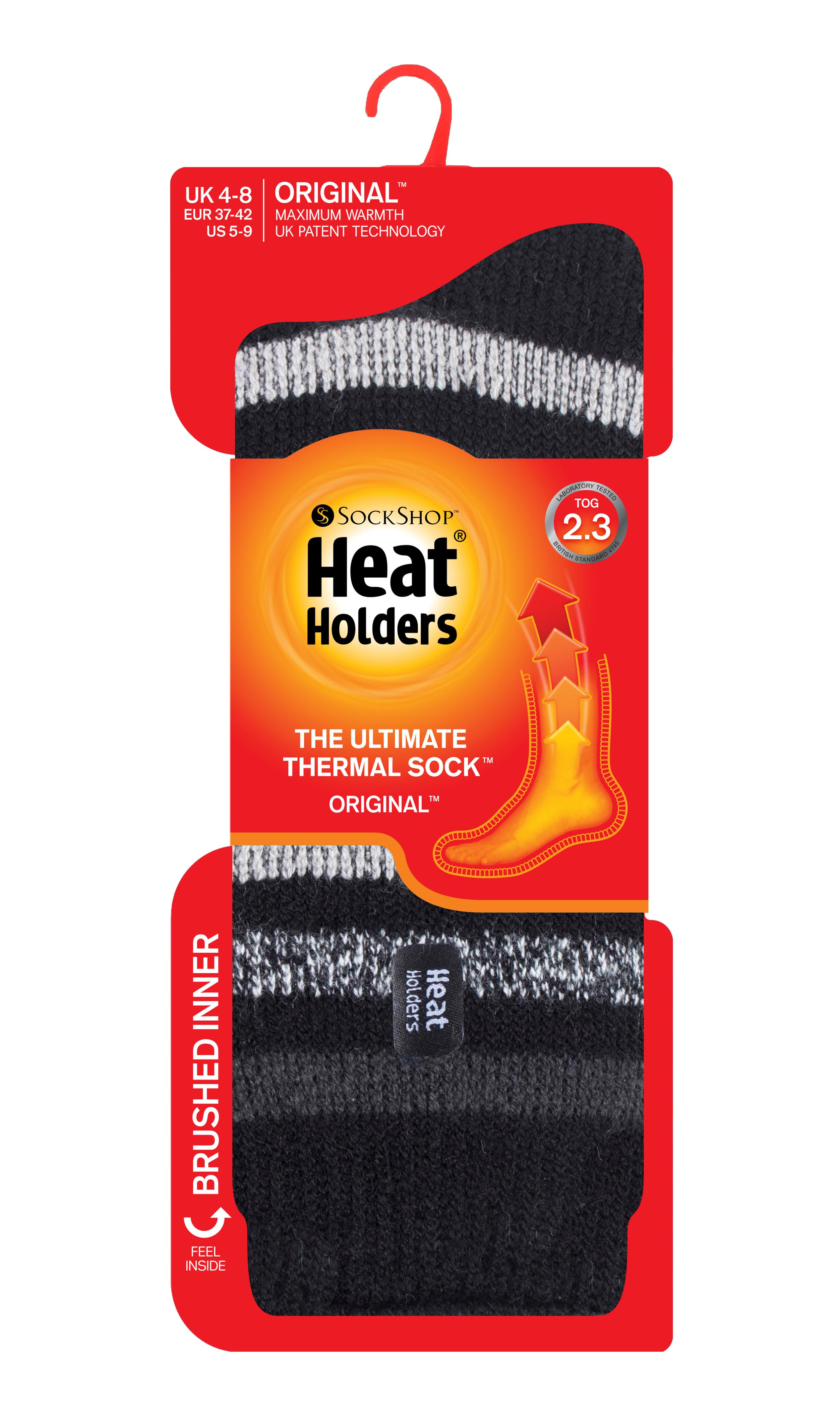 Ladies Stripe Heat Holders - Rosebud