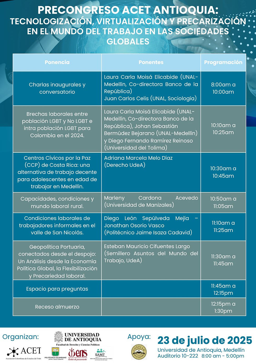 Programación - Pre-congreso