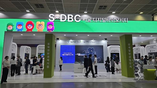 6일부터 열리는 SLW2026 전시회 중 S-DBC 소개 모습 /사진=조은아 기자