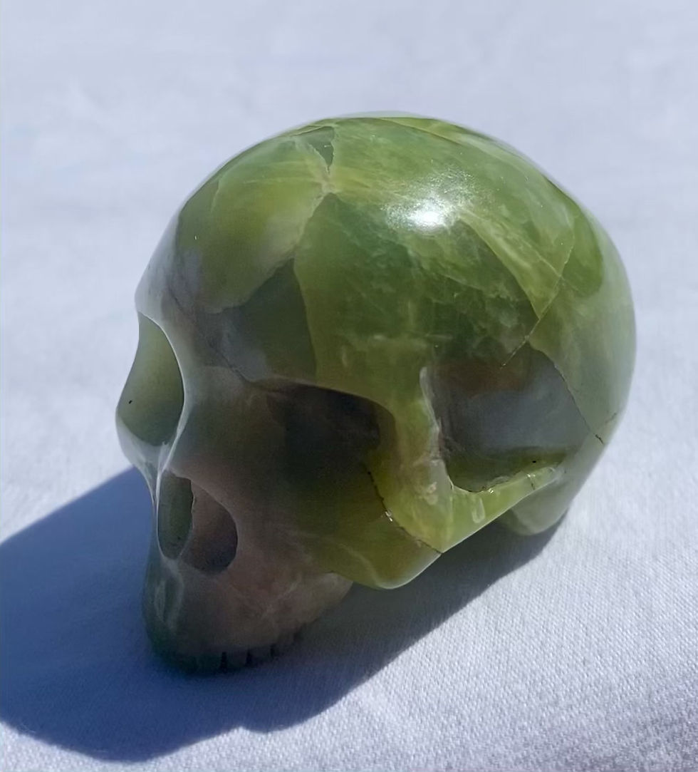 Thumbnail: Green Jasper Crystal Skull