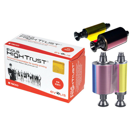 R3011 &ndash; NASTRO COLORE DA 200 STAMPE YMCKO PER EVOLIS