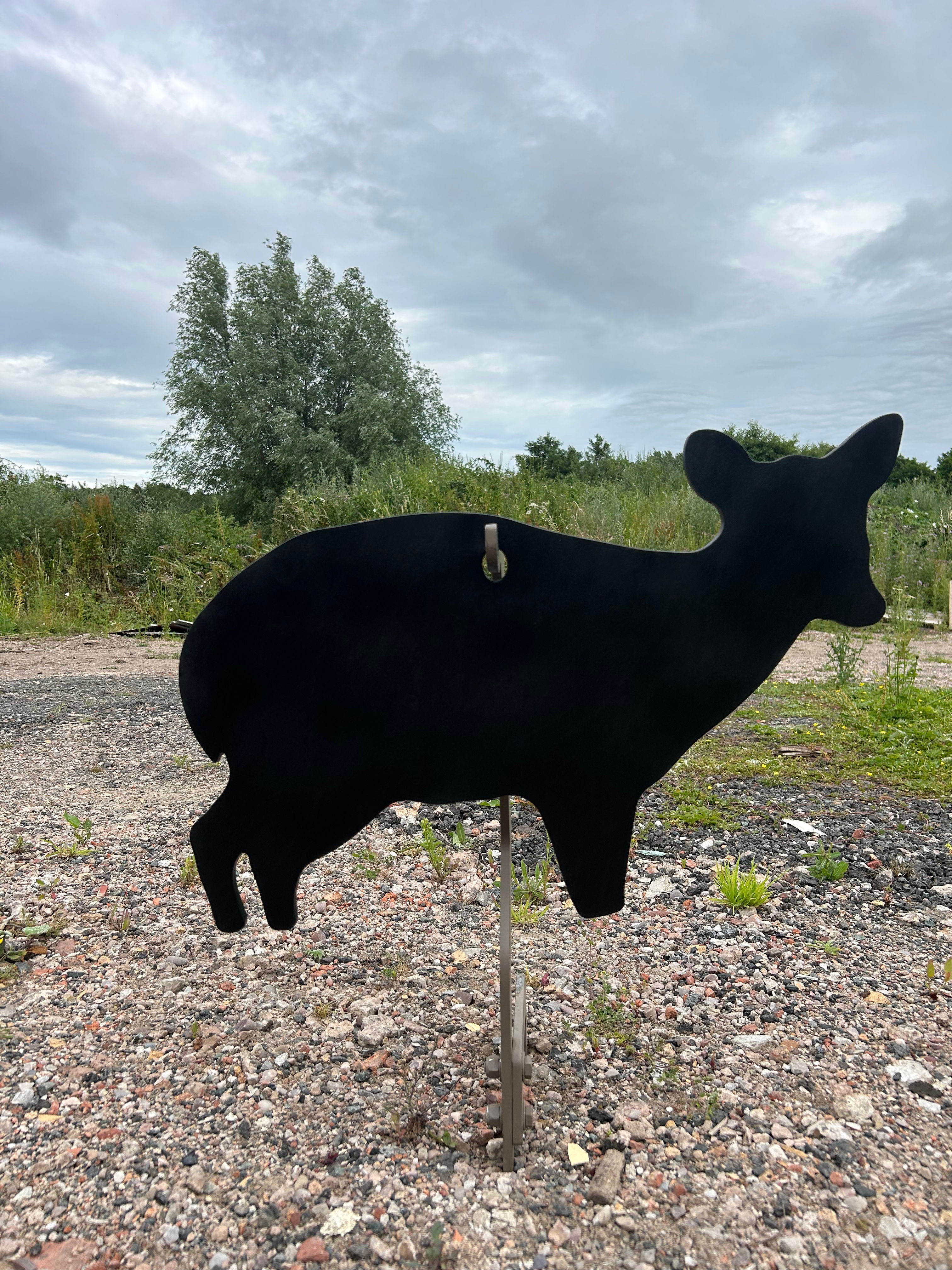 Muntjac Deer Gong & Stake Kit AR500