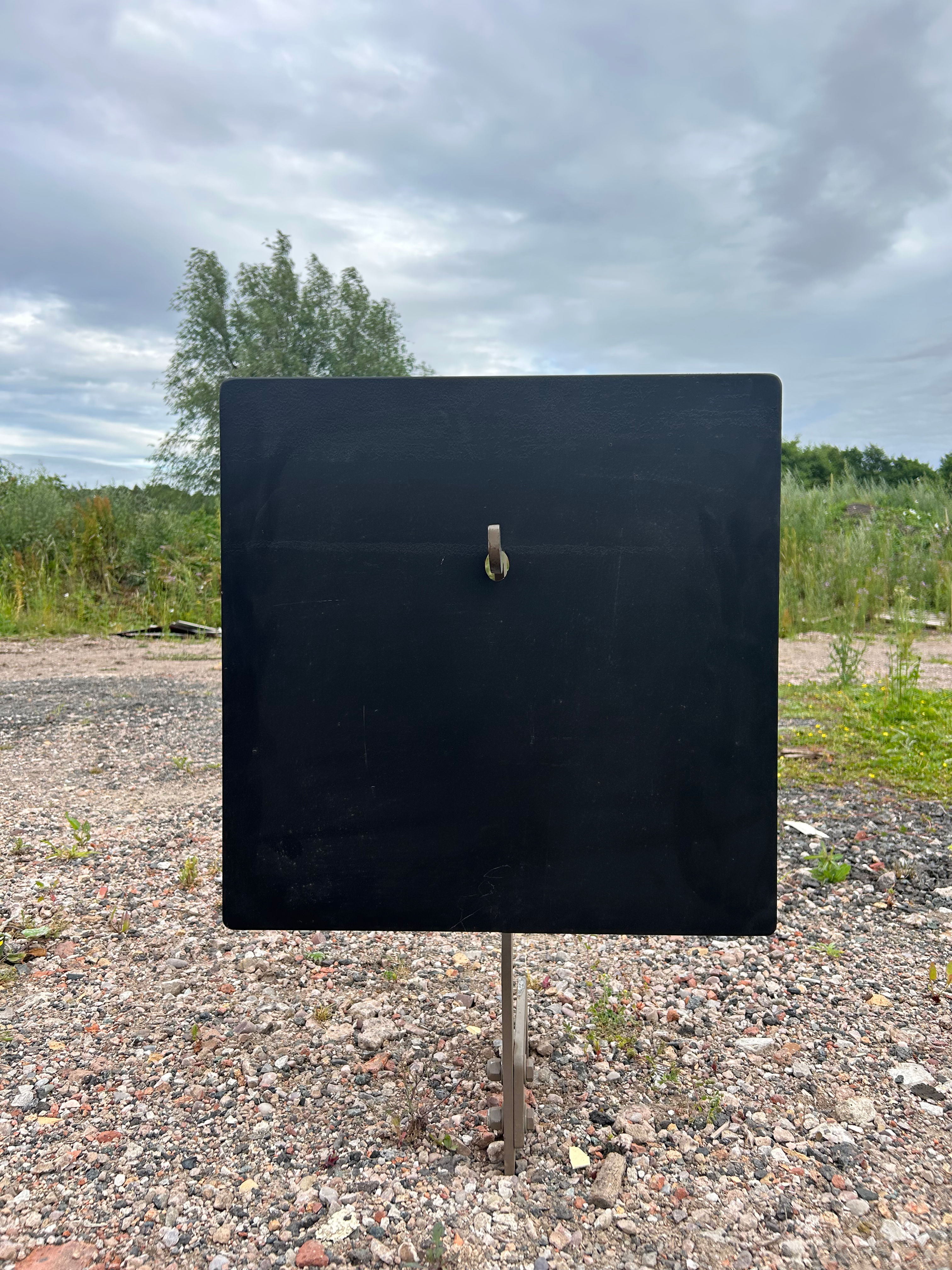 500mm Square Gong & Stake Kit AR500