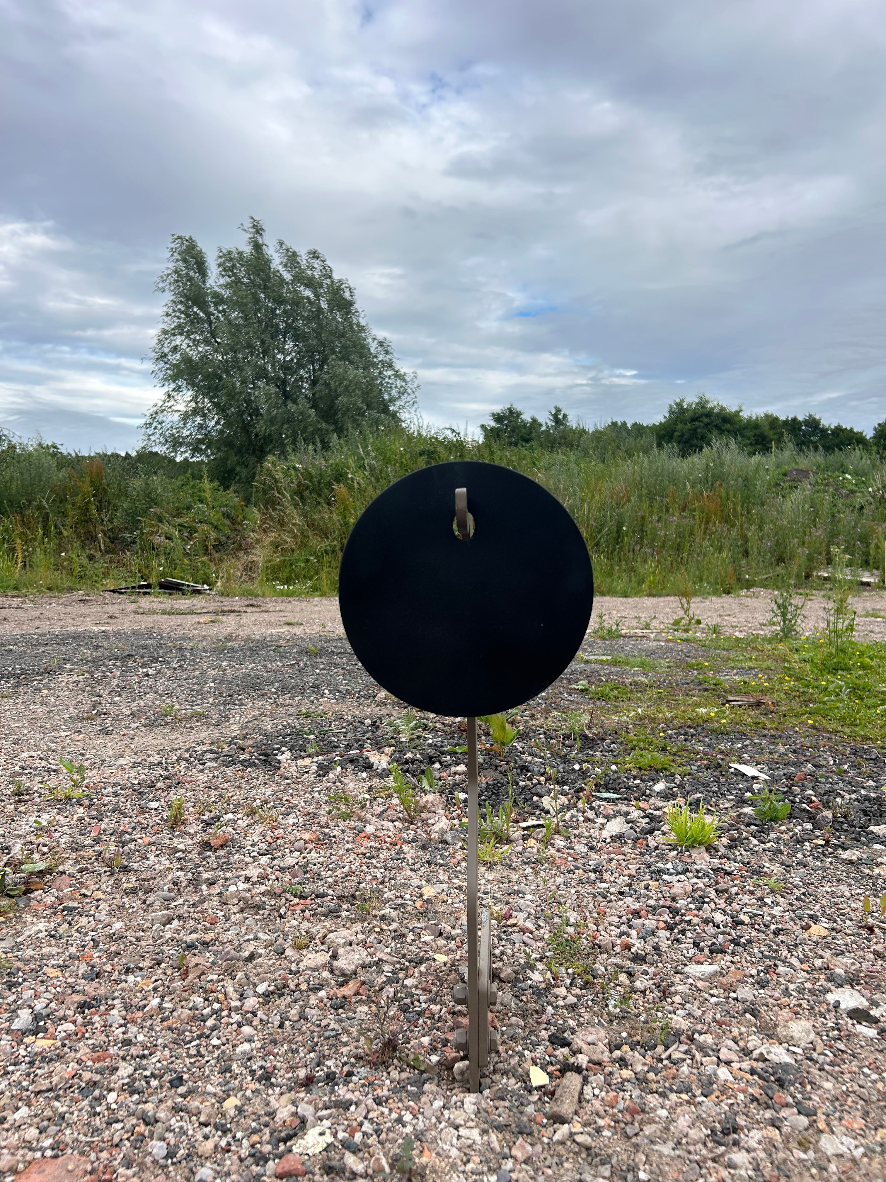 250mm Round Gong & Stake Kit AR500