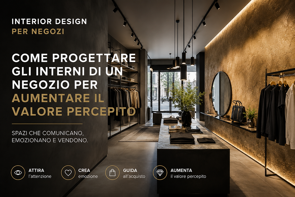Come progettare gli interni di un negozio per aumentare il valore percepito e migliorare l'esperienza del cliente
