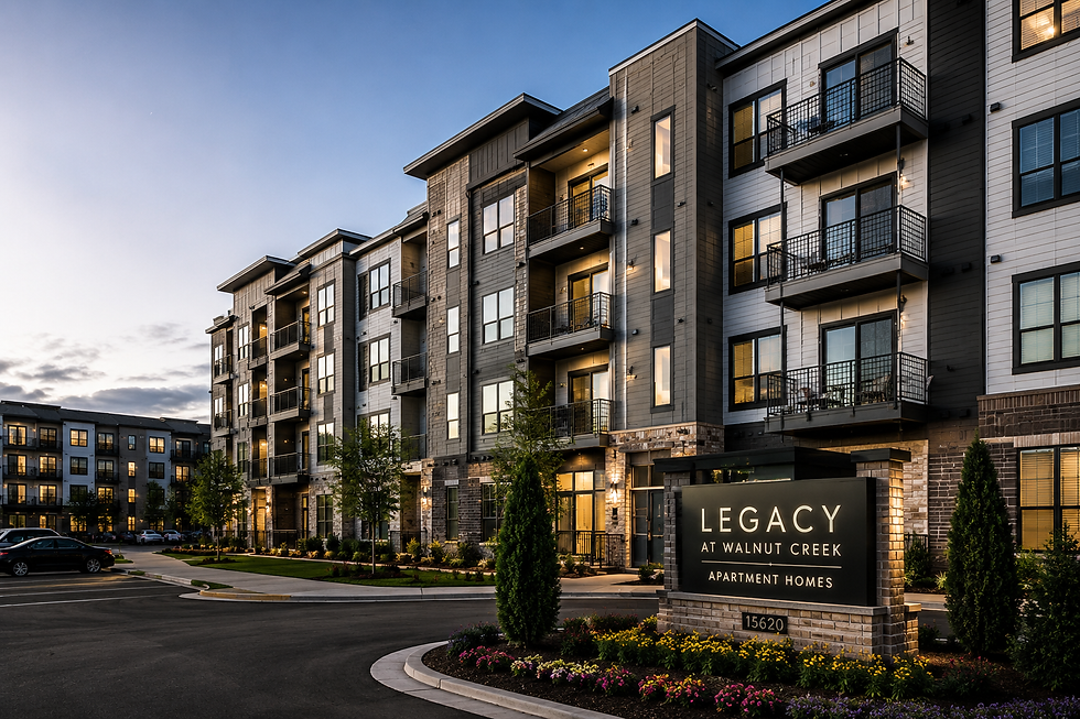 Commercial cabinet solutions for modern apartment communities in South Carolina and North Carolina.