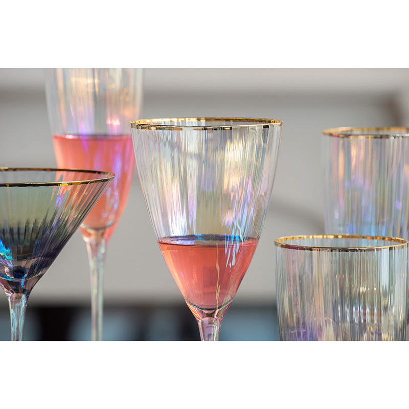 Thumbnail:  Iridescent Champagne Flute S/4