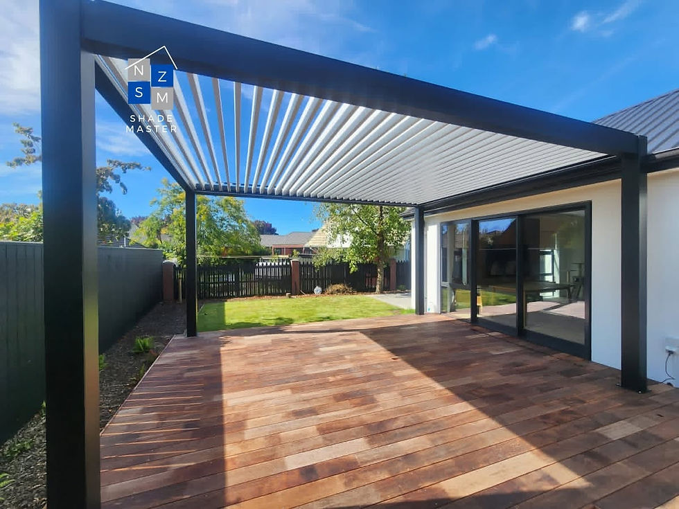 nzshademaster louvre install in Avonhead Christchurch