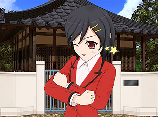 Anime Girl Clin d'oeil