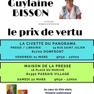 Rencontre & dédicace au pays de Marie