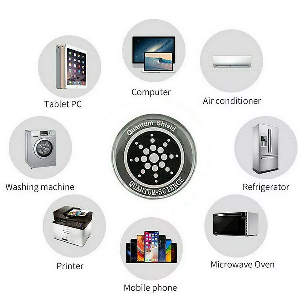 Miniatura: Quantum Anti Radiation Shield 5G EMF Protection - Phones Laptops - 12 Stickers