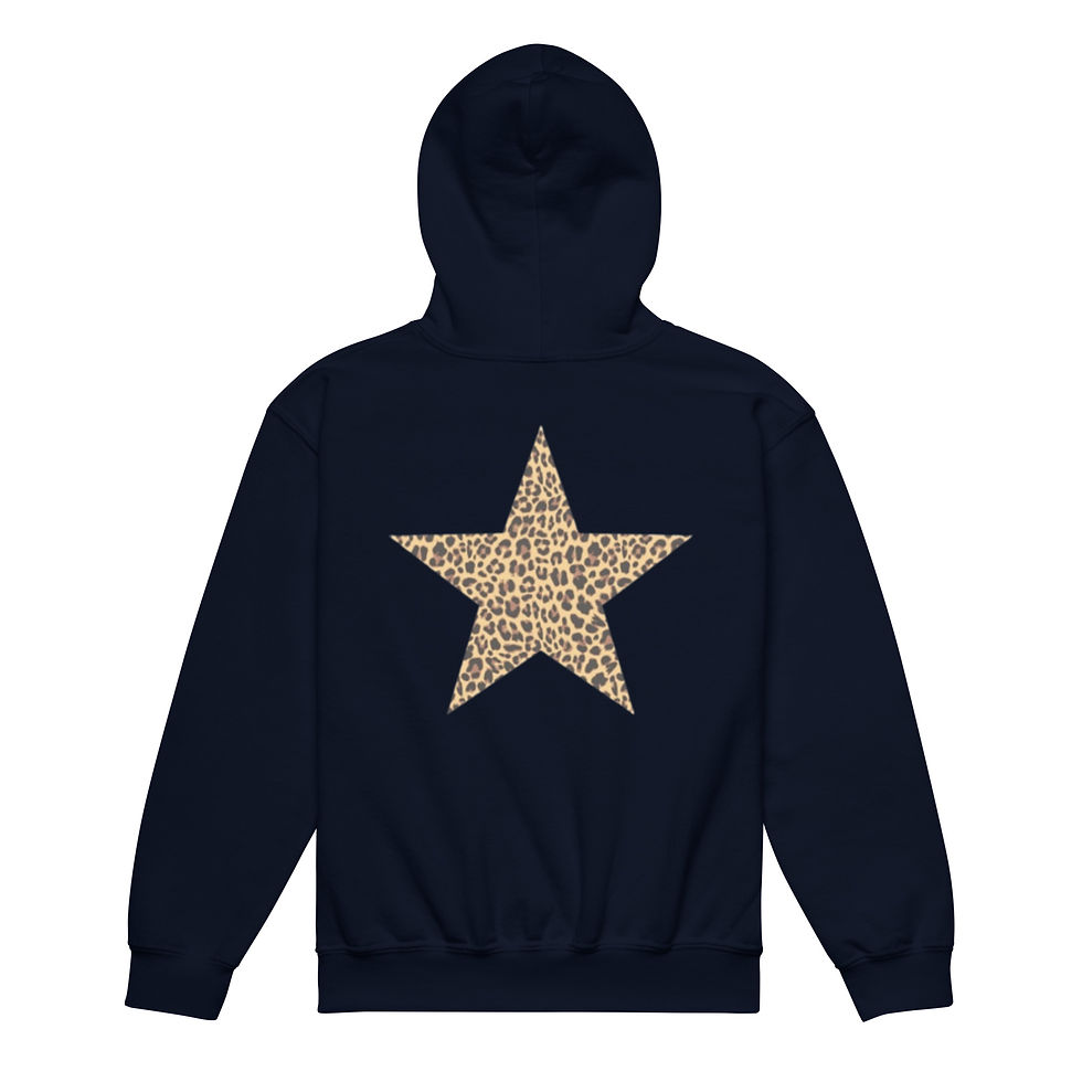 Leopard š print star heavy blend hoodie