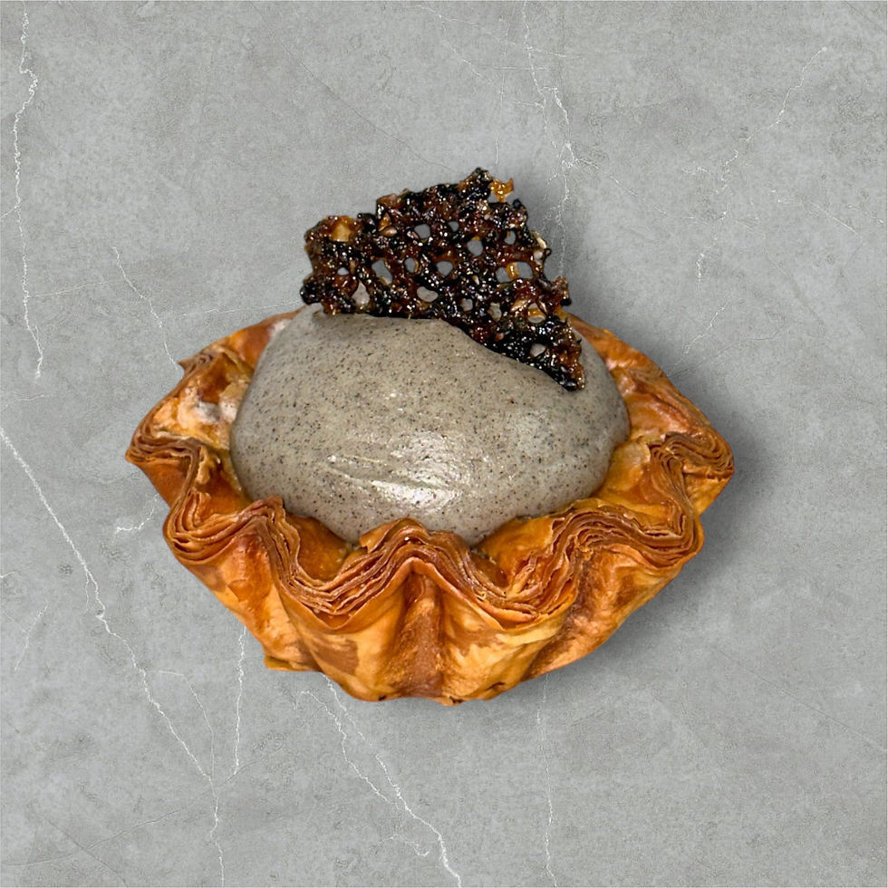 Black Sesame Mochi Tart image